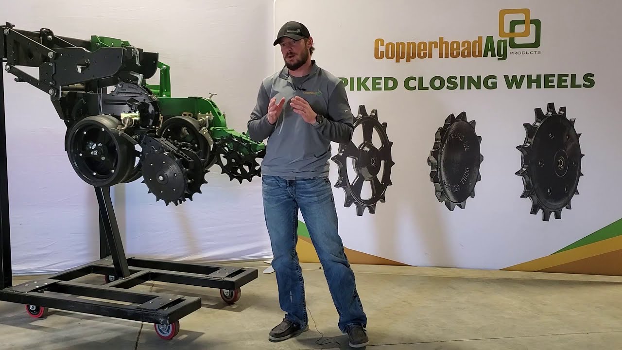 Why run spiked closing wheels?