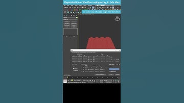 Quick Floor Duplication Using Array Modifier in 3ds Max #shorts #3dsmax #floor