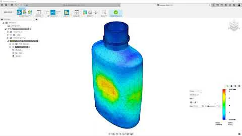 Fusion 360 - Simulation Extension (Non linear static stress)