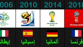 تاريخ كأس العالم | جميع المنتخبات الفائزة بكاس العالم