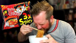 Samyang Buldak 3X Spicy Noodle Challenge - Hochi's Revenge
