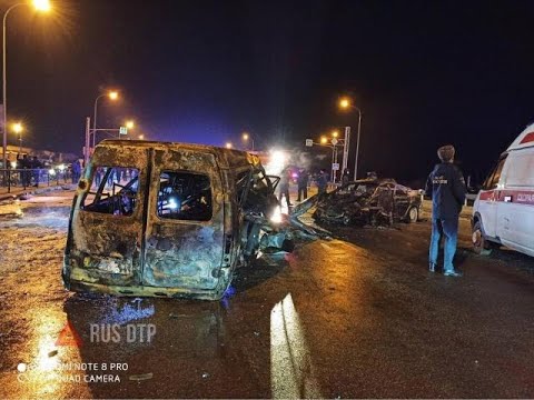 Момент смертельного ДТП на трассе «Кавказ» в Чеченской Республике