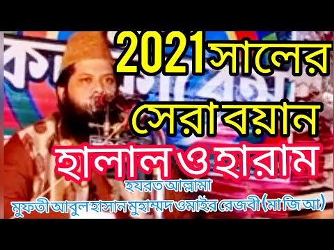 হালাল ও হারাম নিয়ে অসাধারণ বয়ান।abul hasan muhammad omair razvi