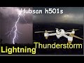 HUBSAN H501S THUNDERSTORM AND RAIN FLIGHT