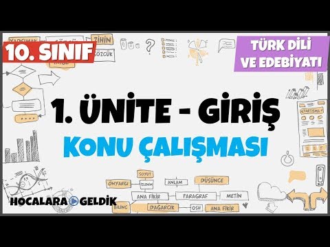Türk Dili ve Edebiyatına Giriş l 10. Sınıf