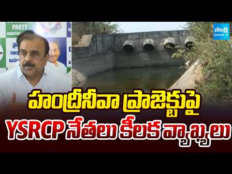 హంద్రీనీవా ప్రాజెక్టుపై YSRCP నేతలు కీలక వ్యాఖ్యలు | YSRCP Leaders Press Meet | Sakshi TV - SAKSHITV