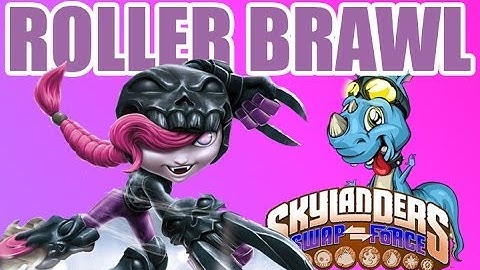 ROLLER BRAWL Skylanders Swap Force Intro & Death Videos w/Box Art