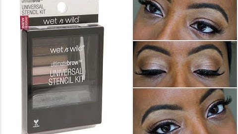 WET-n-WILD Ultimatebrow Universal Stencil Kit | My HOLY GRAIL DESIGNER EYEBROWS Routine..