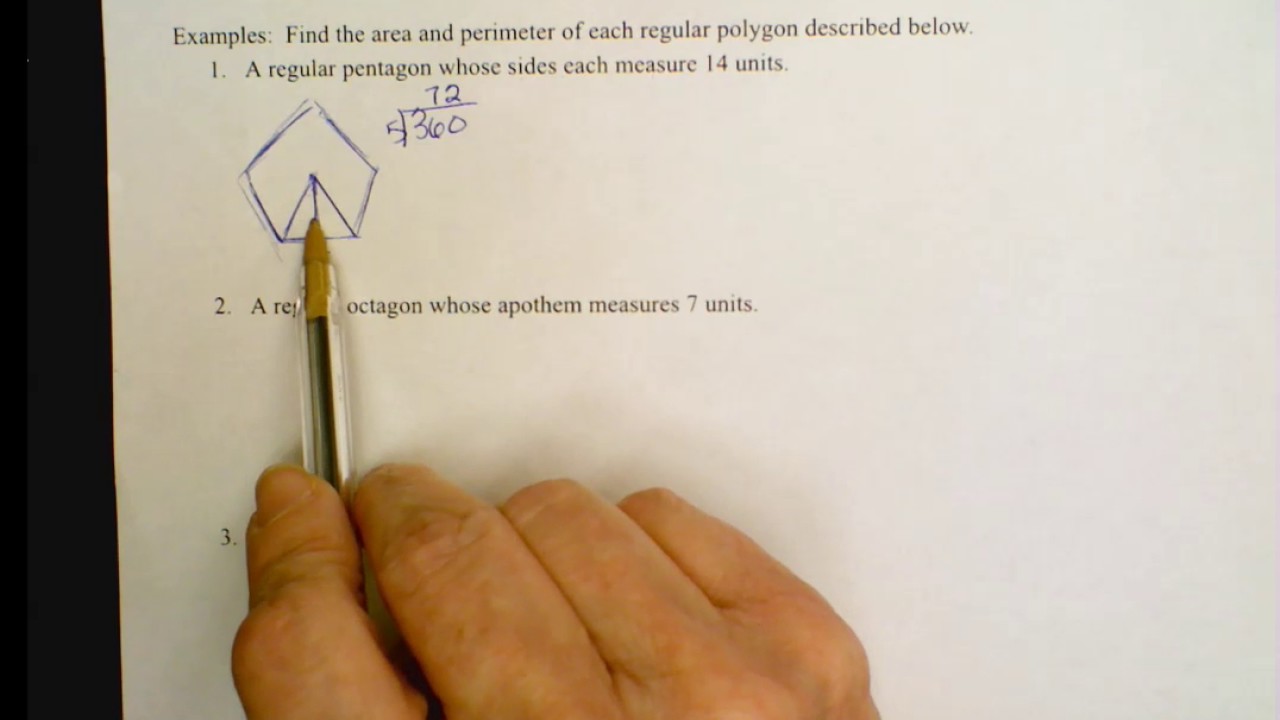 Areas of Regular Polygons - YouTube