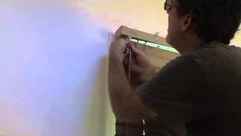 Installing a miniblind wand