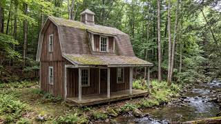 Abandoned American Red Barn Cabin Restored Into a Fairytale Riverside Home | Amazing Renovation