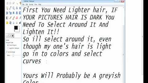 GIMP Tutorial:  How to Change Hair Color