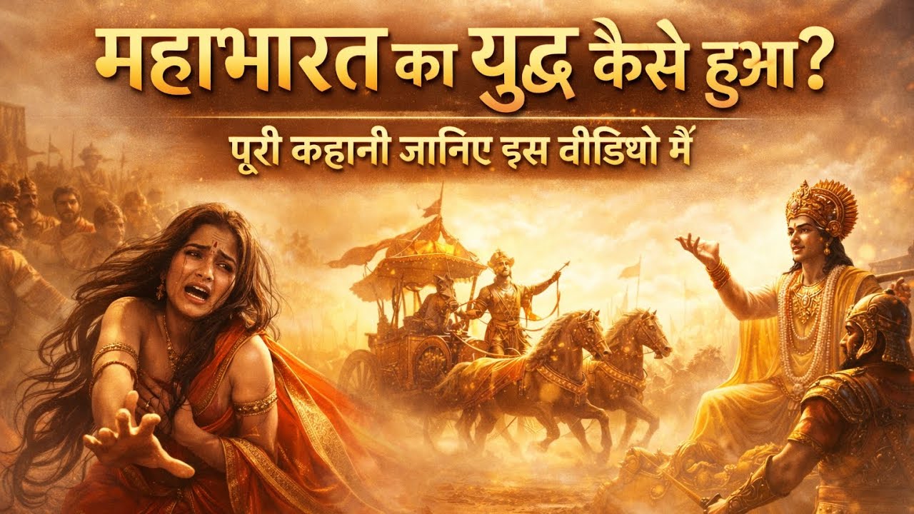 महाभारत का युद्ध कैसे हुआ? | द्रौपदी अपमान से कुरुक्षेत्र | 18 दिनों के महायुद्ध का सम्पूर्ण वर्णन..