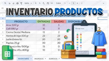 COMO CREAR UN INVENTARIO DE PRODUCTOS EN GOOGLE SHEETS / ENTRADAS, SALIDAS Y STOCK
