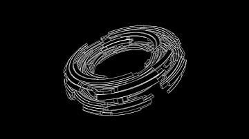 Disjointed torus. Draw by openFrameworks