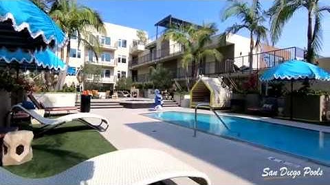San Diego Pools - Commercial Rimflow Pool with Spa
