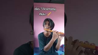 Day 5 to learning flute 🪈 #fyp #flute #foryou #practice #day5