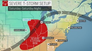 Snow Falls In Valleys As Heavy Snow Hits The Mountains - 30 Million Brace For Severe Weather Threat