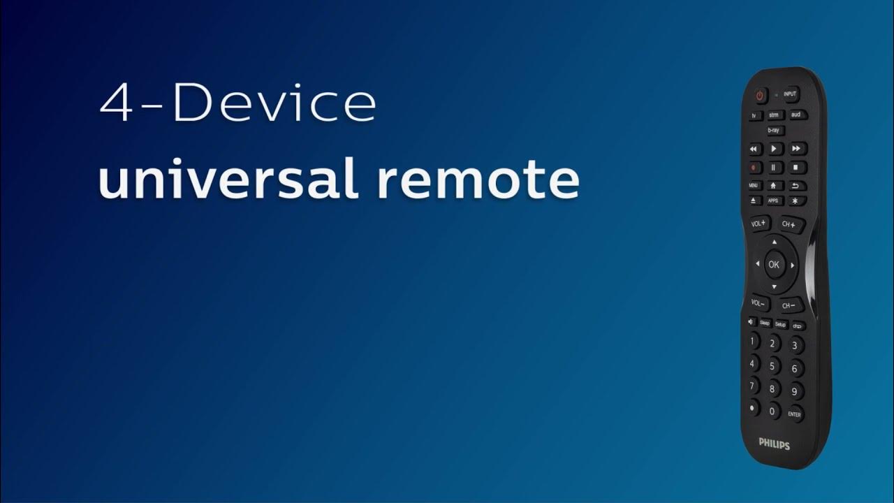 SRP4121M/27: Philips 4-Device Remote Control - Overview - YouTube