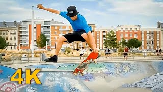 Walking tour in Le Havre, France 4K - Beach Front, along the beach.
