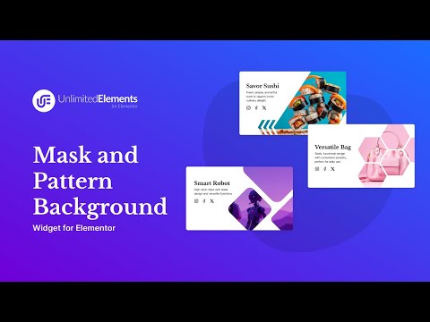 Masks and Patterns Background Widget for Elementor