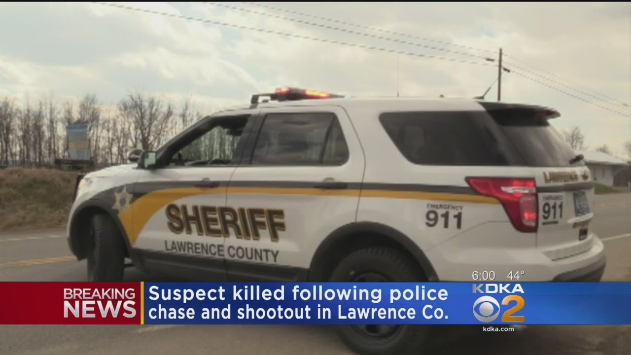 Suspect Dead After Chase, Shootout With Police In Lawrence Co. - YouTube