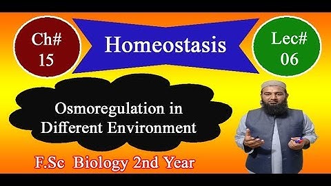 Biology Ch#15-Lecture#06 Osmoregulation in different environment  (F.Sc 2nd Year)