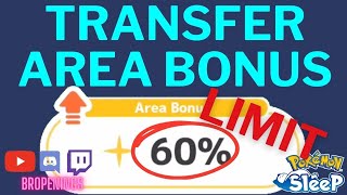 Transfer Area Bonus to Another Research Area - 4 Scenarios #pokemonsleep