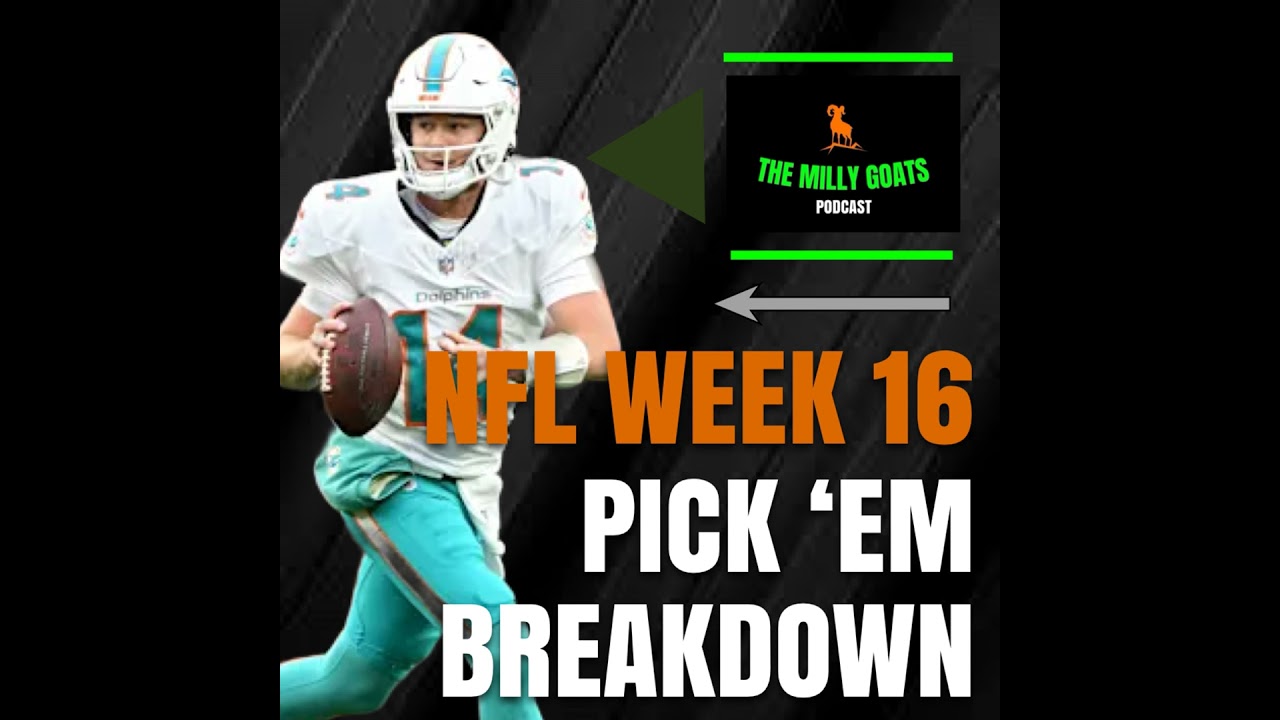 NFL Week 16 Pick 'em Contest Breakdown with Special Guest - JBonez