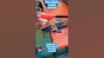 Raw material cutting practice in fitter workshop #shorts #viral short in 60 sec