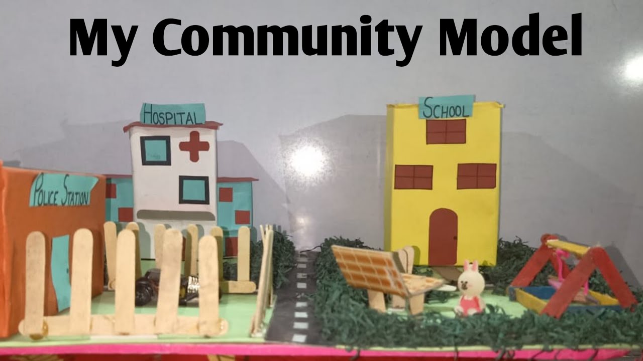 My Community Model And Few Lines For School Science Project - YouTube