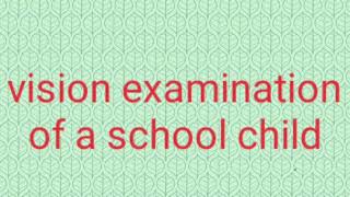 Clinical Practical , MUFSILA.C.M, Fellowship in Pediatric Optometry, NCVRT Batch 4 Jan 2021