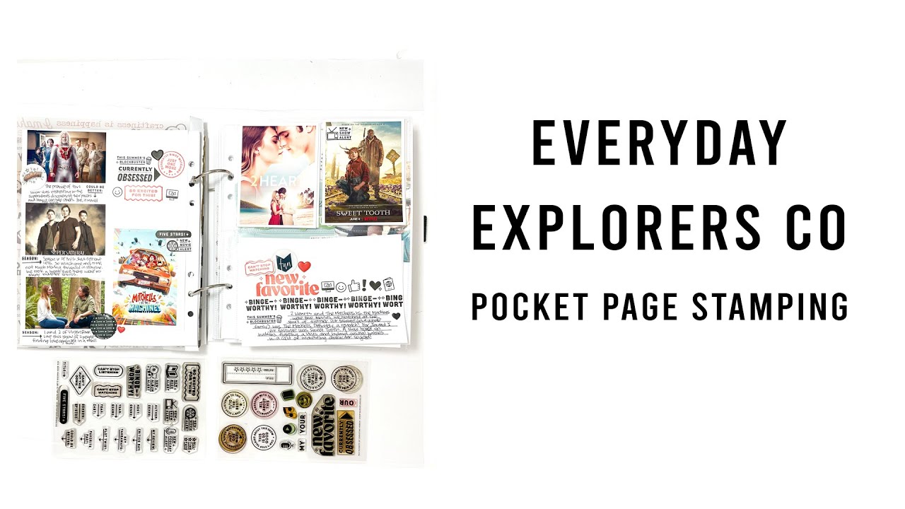 Everyday Explorers | Pocket Page Stamping | Process Video