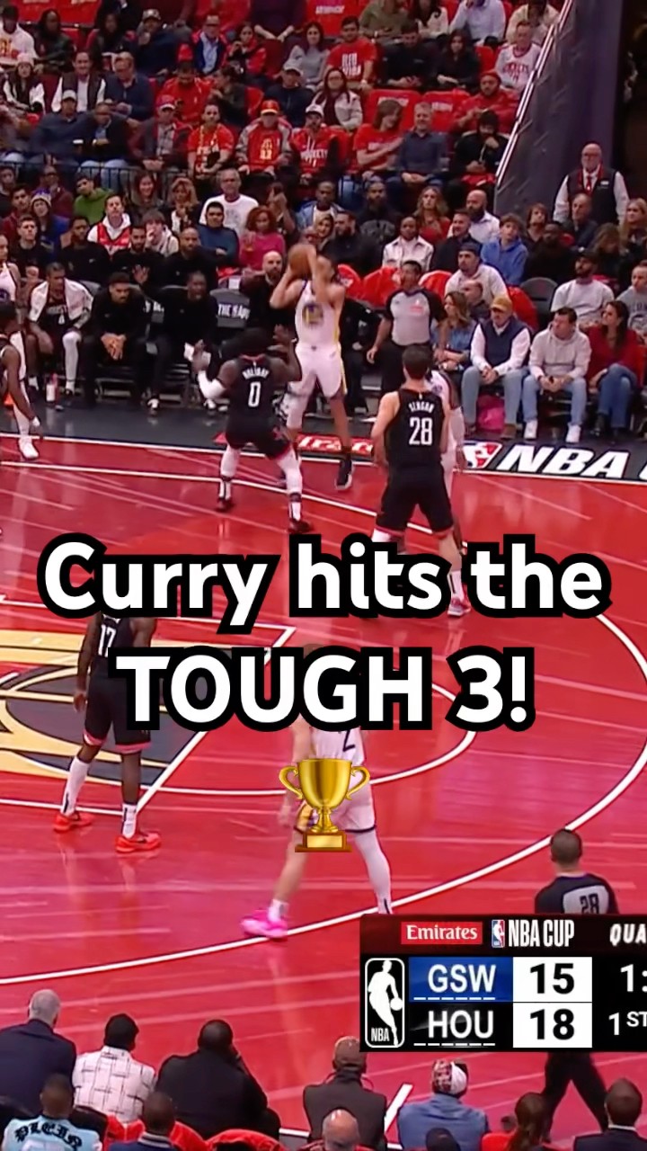 Stephen Curry hits the TOUGH 3 in #EmiratesNBACup in action! ??|#Shorts