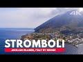 STROMBOLI Island, Volcano, Italia | Aerial 4K drone Cinematic, DJI Mavic Air footage