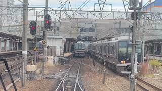 JR西日本　神戸線のダイヤが乱れるとこうなります。