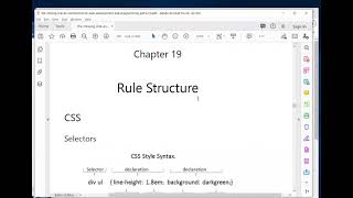 Web Development Ch 19 CSS Structure Profile
