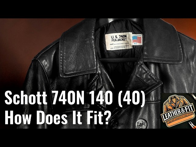 ジャケット・アウター Schott / 740N BIG SIZE leather P coat Schott 740N Leather Trim Peacoat 140 (40) – How Does It Fit