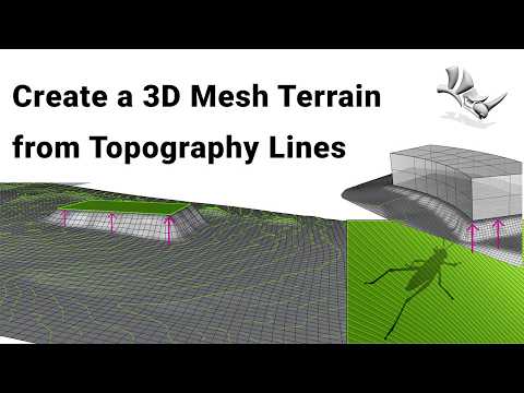 Rhino/Grasshopperで等高線から3D地形を作成するTips