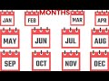 Learn Months | English Vocabulary