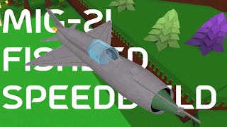 MiG-21 Fishbed Speedbuild | ROBLOX Build a Boat for Treasure