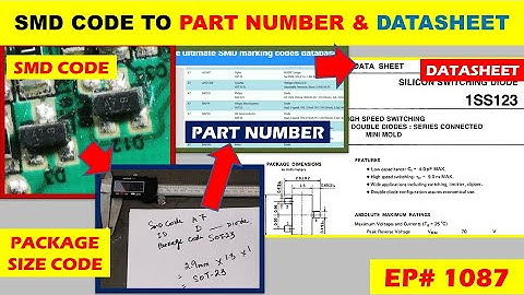 {1087} Decoding SMD into part number, datasheet, smd package code