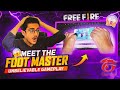 How this guy dominates free fire with his feet   meet the foot master of free fire