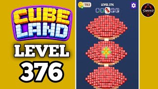 Cube Land Puzzle Level 376 Walkthrough Solution