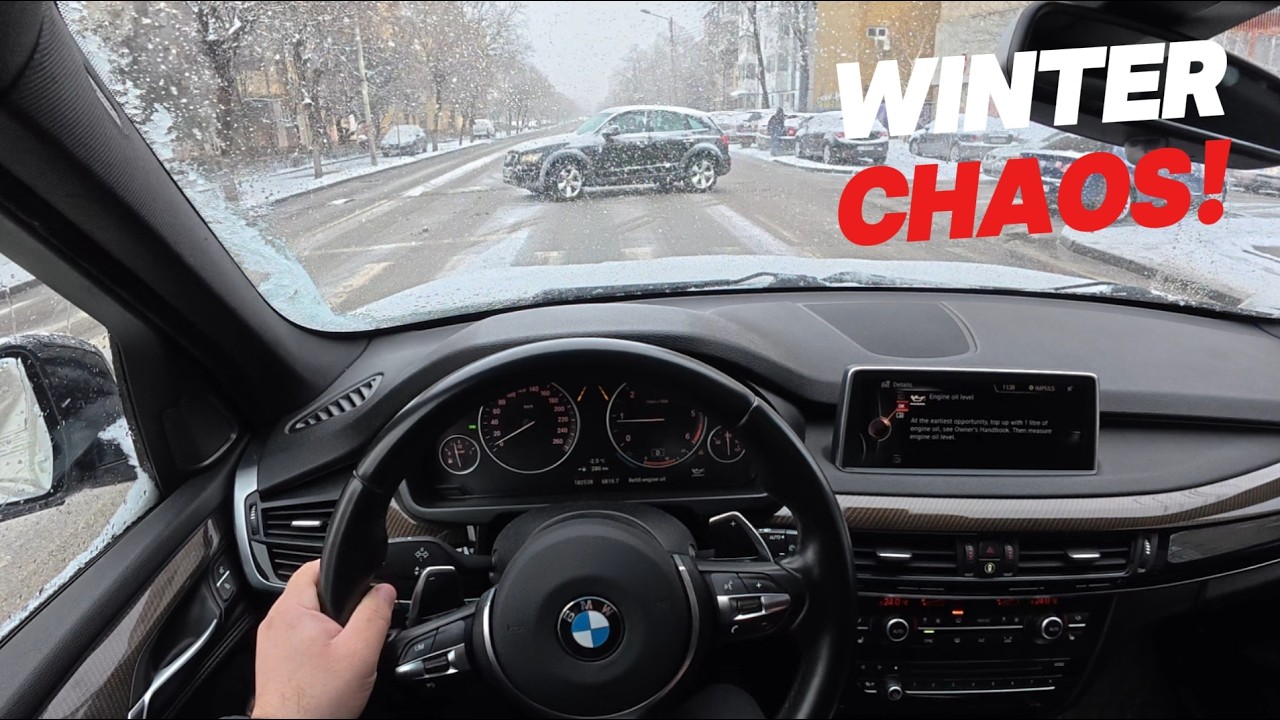 Winter Chaos Outside, Luxury Inside | BMW X5 xDrive40d POV