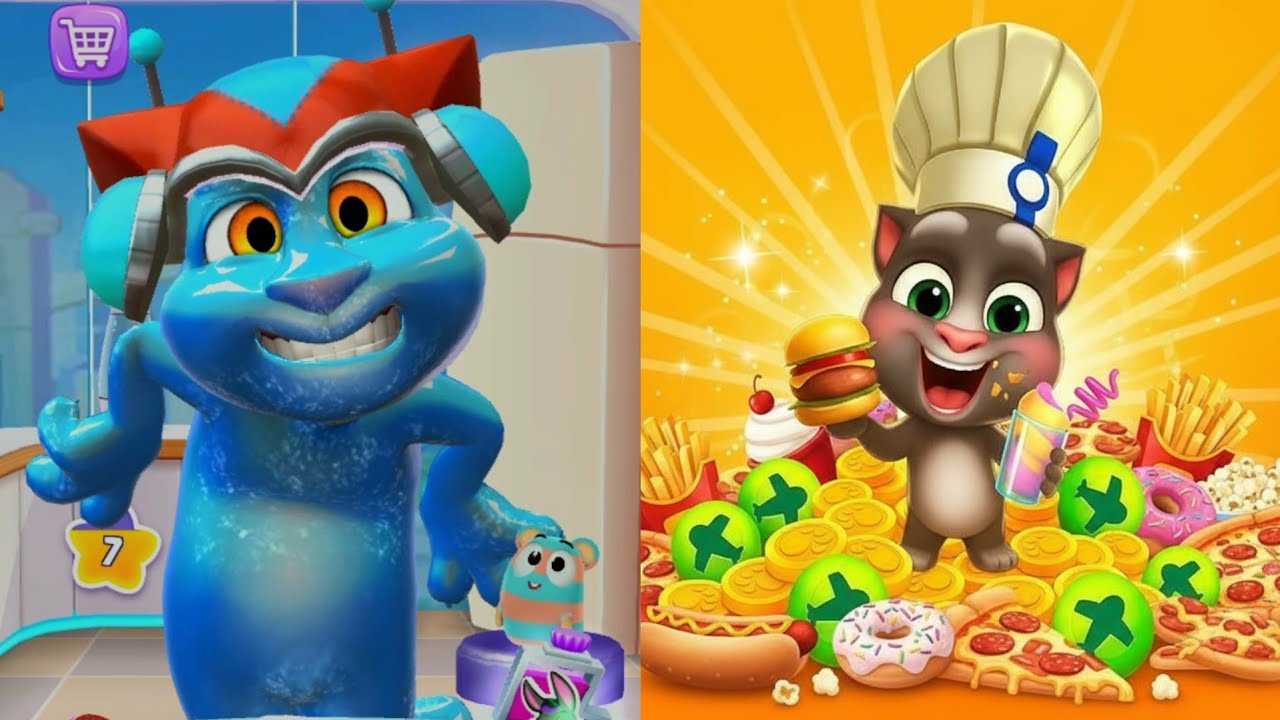 🤣 Funny Food Challenge Gone Wild! Talking Tom🍕🍩 