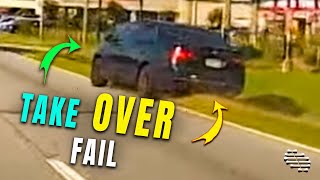 Speeding Car Tried to Take over Another but Failed and Crashed into the Meridian