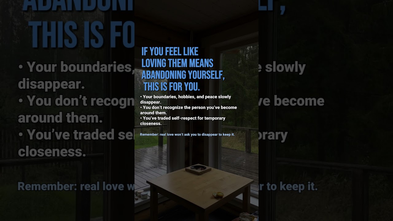 If Loving Them Means Losing Yourself 