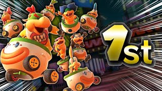 I tried winning every race with the Koopalings