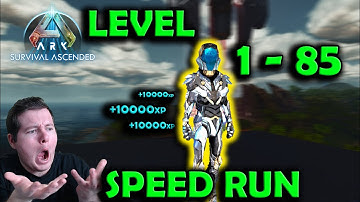 Best Note Run on Official Level 1 - 85 in 7 min Ark survival Ascended 2025 The Island Walkthrough